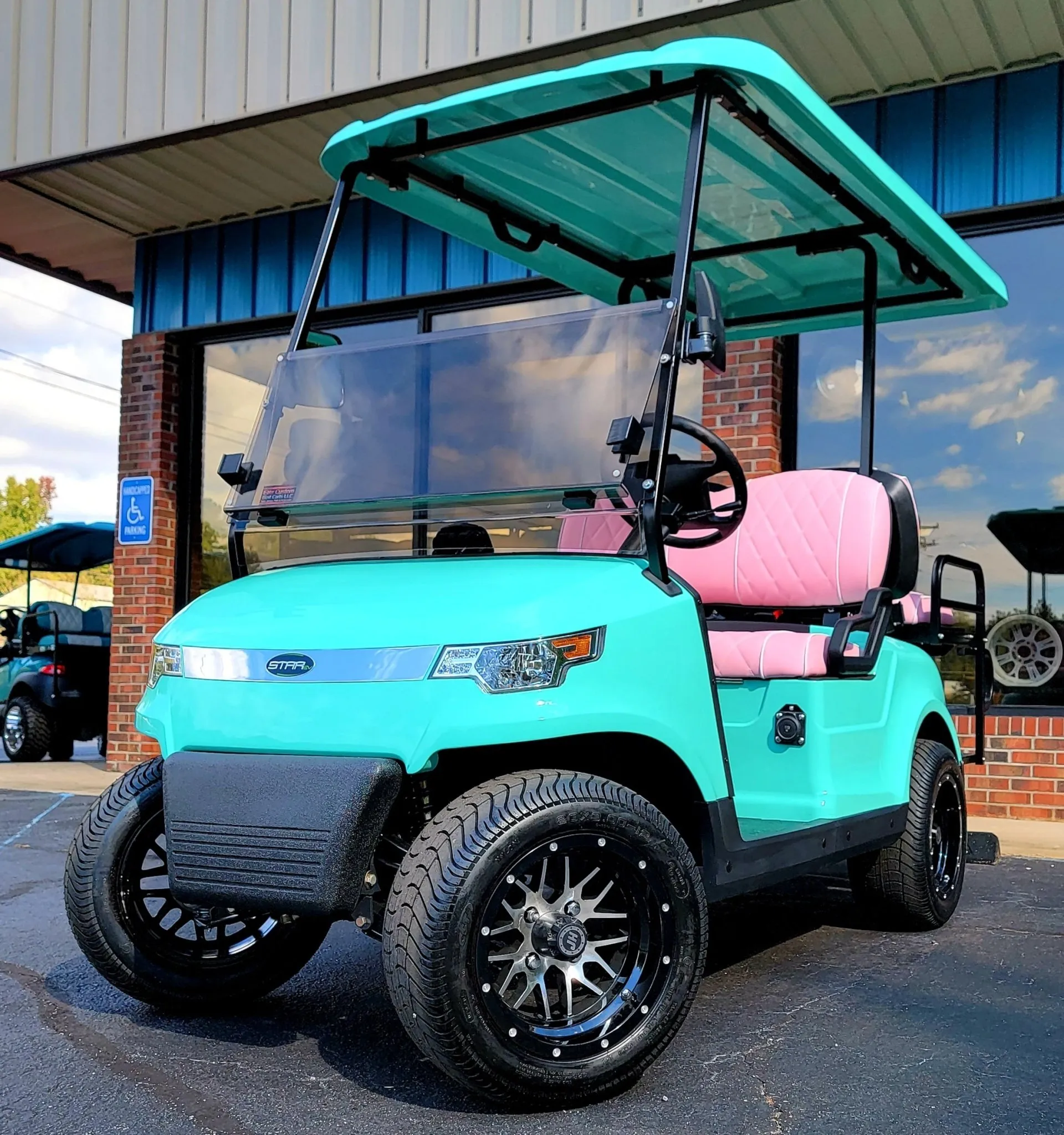 Happy customer with custom cart #12